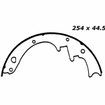 RBS 151 Relined Brake Shoes: 10