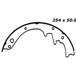RBS 152 Relined Brake Shoes: 10