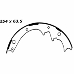 RBS 169R Relined Severe Duty Brake Shoes: 10