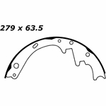 RBS 264 Relined Brake Shoes: 11.03