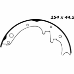 RBS 267 Relined Brake Shoes: 10