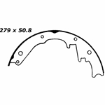 RBS 280R Relined Brake Shoes: 11