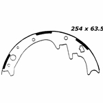 RBS 445 Relined Brake Shoes: 10