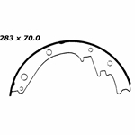 RBS 473R Relined Severe Duty Brake Shoes: 11.16