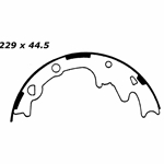 RBS 474 Relined Brake Shoes: 9