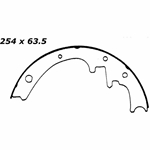 RBS 481 Relined Brake Shoes: 10