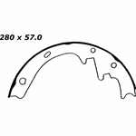 RBS 482 Relined Brake Shoes: 11.03