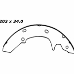 RBS 501 Relined Brake Shoes: 8