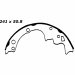 RBS 514 Relined Brake Shoes: 9½