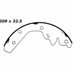 RBS 519 Relined Brake Shoes: 7.87