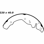 RBS 520 Relined Brake Shoes: 8.63