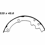 RBS 521 Relined Brake Shoes: 8.87