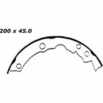 RBS 522 Relined Brake Shoes: 7.87