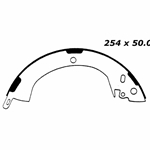 RBS 524 Relined Brake Shoes: 10