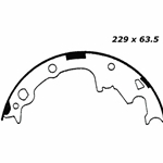 RBS 538 Relined Brake Shoes: 9