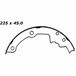RBS 552 Relined Brake Shoes: 8.87