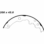 RBS 553 Relined Brake Shoes: 7.87