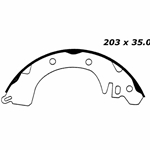 RBS 560 Relined Brake Shoes: 8