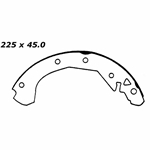 RBS 564 Relined Brake Shoes: 8.86