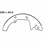 RBS 567 Relined Brake Shoes: 9.84