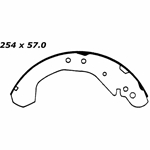 RBS 593R Relined Brake Shoes: 10