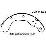 RBS 594L Relined Brake Shoes: 7.87