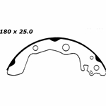 RBS 606 Relined Brake Shoes: 7.09