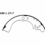 RBS 624 Relined Brake Shoes: 7.09