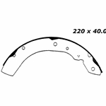 RBS 629 Relined Brake Shoes: 8.66