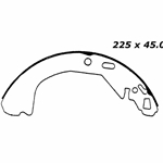 RBS 636 Relined Brake Shoes: 8.86