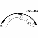 RBS 639 Relined Brake Shoes: 7.09