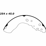 RBS 711 Relined Brake Shoes: 10