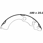 RBS 724 Relined Brake Shoes: 7.09
