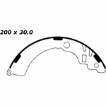 RBS 732 Relined Brake Shoes: 7.87