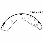 RBS 744 Relined Brake Shoes: 10