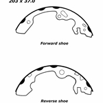 RBS 747 Relined Brake Shoes: 8