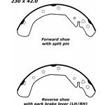 RBS 751 Relined Brake Shoes: 9.06