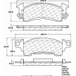 D0052 Severe Duty Disc Brake Pads: Front - Buick, Cadillac, Checker, Chevrolet, Pickup, Van, GMC Pickup, Van, Jeep SUV, Oldsmobile, Pontiac