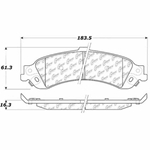 D0834 Severe Duty Disc Brake Pads: Rear - Cadillac Pickup, Chevrolet Pickup, GMC Pickup