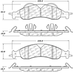 D1278 Severe Duty Disc Brake Pads: Front - Ford SUV, Lincoln SUV