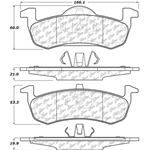 D1279 Severe Duty Disc Brake Pads: Rear - Ford SUV, Lincoln SUV