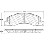 D1328 Severe Duty Disc Brake Pads: Front - Ford Van