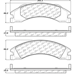 D1329 Severe Duty Disc Brake Pads: Rear - Ford Van