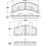 D369 High Heat Formulation Disc Brake Pad Set - Cadillac, Chevy, Dodge, GMC