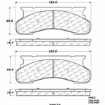 D0450S Heavy Duty Brake Pad - Ford