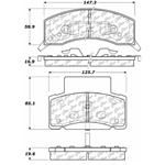 D0459 Heavy Duty Brake Pad - Chevy, Dodge, GMC