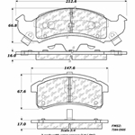 D0505 Heavy Duty Brake Pad - Buick, Cadillac, Chevy, Oldsmobile, Pontiac