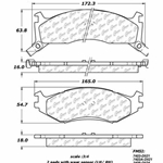 D0521 Heavy Duty Brake Pad - Chrysler, Dodge, Plymouth