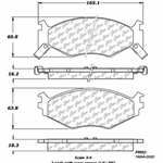 D0522 Heavy Duty Brake Pad - Chrysler, Dodge, Plymouth