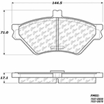 D0659 Heavy Duty Brake Pad - Ford, Lincoln, Mercury